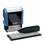 Штамп самонаборный " Trodat " Printy 3-строчный 14*38мм без рамки, корпус серый, касса в комплекте