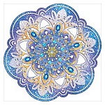 Украшение на скотче " Открытая планета " 165 Снежинка, 150*150мм, без отделки