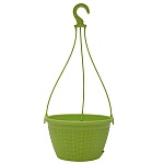 Кашпо " Миленд " Подвесное, 4,5л, Фисташковый, h=16, d=27, пластик (подвес в комплект не входит)