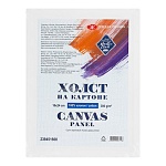 Холст " Мастер-Класс " 18*24см на картоне, хлопок, среднезернистый, грунтованный