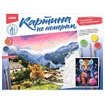 Картина по номерам " Lori " 40*50см Тигренок, состав набора: основа на картоне с контуром, краски, вспомогательный лист, кисть, акриловый лак, инструкция, картонная упаковка, европодвес