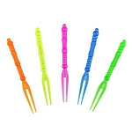 Шпажки " Веселый праздник " Вилочки 50шт, пластик