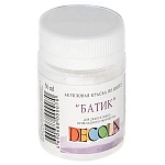 Акрил шелк/батик " Decola " 50мл белая