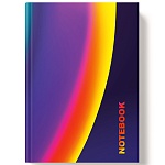 Записная книжка А5 7БЦ 160л " Академия Групп " Космический рассвет, линия, обложка - глянцевый ламинированный картон, офсет, сшивка