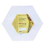 Холст " Сонет " шестигранный d=30см на картоне, хлопок, среднезернистый, грунтованный, плотность 280г/м2