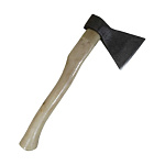 Топор кованый 12см Стандарт, деревянная ручка 40см, в сборе