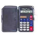 Калькулятор карманный 8 разрядов " Kenko/Ronbon/Basir " R/KK/MC-568A, 62*102*14мм, батарея, черный