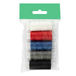 Нитки для шитья " ПНК им. Кирова " в наборе: 5шт ассорти 150м, армированные, пакет, европодвес