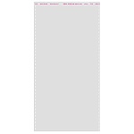 Пакет с клеевым клапаном 12*23см 25мкм, размер клеевого клапана 4см, 100шт в упаковке