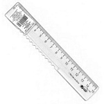 Линейка первоклассника " Пчелка " 15см прозрачная пластиковая