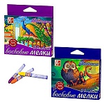 Мелки восковые на масляной основе " Луч " Фантазия 24цв в картонной упаковке