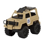 Машинка " Совтехстром " Джип Миротворец, пластик, сетка 27*13*16см