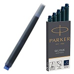 Картриджи чернильные " Parker " Cartridge Quink Z11 7,45см 5шт темно-синие, комплект