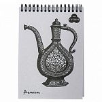 Блокнот для пастелей " Лилия Холдинг " А4 30л Premium Ice (белый лед) бумага с тиснением " Холст " с содержанием хлопка 40 %, плотность - 160г/м2, спираль, на подложке