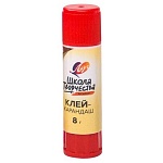 Клей-карандаш " Луч " Школа творчества 8гр, основа PVP, картонный дисплей