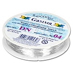 Резинка для бисера " Gamma " №14 d=0,6мм, 18м, белая, полиуретан