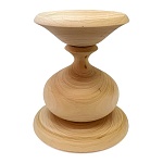 Деревянная заготовка из липы " Мастерская РуТвор " Подставка под яйцо, h=130мм d=115мм