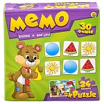 Игра настольная " Русский стиль " Мемо парочки. Фигуры и формы, состав: 32 карточки, инструкция , картонная упаковка