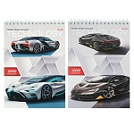 Блокнот А5 спираль сверху 80л " Проф-Пресс " Технологичные спорткары, клетка, обложка - цветной мелованный картон, белый офсет, жесткая подложка