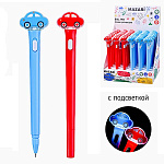 Ручка шариковая автоматическая " Mazari " Машинки, 0,7мм сменный стержень100мм, подсветка, 2 цвета, пулевидный пишущий узел, пластиковый корпус, картонный дисплей