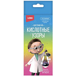 Опыты " Lori " Кислотные узоры, в наборе: химические реактивы, пипетка, пластиковая ёмкость,перчатки,инструкция