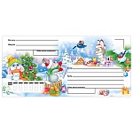 Конверт " Мир поздравлений " 903 Евро- Новогодний- Зайчики, 220*110мм, без отделки