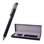 Ручка шариковая " Mazari " Fortis B синяя 0,7мм сменный стержень 98мм, пулевидный пишущий узел, поворотный механизм, металлический корпус, упаковка - футляр