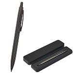 Ручка подарочная шариковая " Bruno Visconti " San Remo синяя 1,0мм, толщина письма 0,7мм, корпус- металл, покрытие soft touch, цвет корпуса вороненая сталь, металлический клип, подарочная упаковка