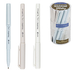 Ручка шариковая " Bruno Visconti " PrimeWrite. Milky, синяя 0,7мм, толщина письма 0,5мм, пластиковый корпус, покрытие soft-touch, цвет корпуса - ассорти, резиновый держатель, колпачок с клипом, сменный стержень, пластиковый тубус