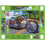 Пазлы " Hatber " 260элементов ECO Ассорти 8 дизайнов (без возможности выбора дизайна) 33*22см, картонная упаковка