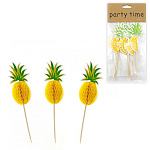 Шпажки для канапе " Bravo " Ананас, 6шт, одноразовые