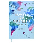 Записная книжка МАЛЫЙ ФОРМАТ А6+ интегральная 96л " Феникс " Escalada Путешествие, линия, обложка - ПВХ, съемная обложка, сшивка, тиснение фольгой, белый блок, ляссе, индивидуальная упаковка, 126*186мм