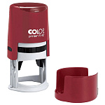 Оснастка для печати " Colop " d=41,5мм, корпус круглый, цвет корпуса темно-красный, крышка, Printer R40 dark red