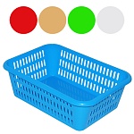 Корзина для хранения мелочей " Милих " 295*195*95мм, прямоугольная, пластиковая, ассорти (без возможности выбора цвета)