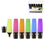 Набор текстовыделителей 6цв, 1-5мм, " РДК " ПВХ упаковка, европодвес