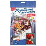 Картина по номерам " Lori " 20*28,5см Прекрасные маки, состав набора: основа с контуром, краски, вспомогательный лист, кисть, акриловый лак, инструкция, картонная упаковка, европодвес