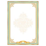 Грамота без надписи А4 9-19 " Мир открыток " мелованная бумага 150г/м2, без отделки