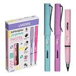 Карандаш вечный " deVente " Perpetum, Pastel, HB с ластиком, пластиковый, цвет корпуса- ассорти, пастель