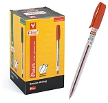 Ручка шарик. "FLAIR" PEACH, пластик, трехгранный корпус, 0,7 мм, красная КАЧЕСТВО!!!