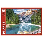 Пазлы " Рыжий кот " 500 элементов Италия. Озеро среди Доломитовых Альп 48,5*34,5см, картонная упаковка 18,5*15*6,5см