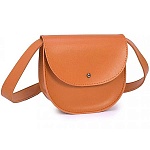 Сумка поясная " OrsOro " 17*13,5*6см Рыжая, 1 отделение, клапан на застежке, экокожа