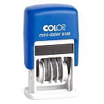 Датер-мини автоматический " Colop " 23*3,8мм пластиковый, месяц цифрами, высота шрифта 3,8мм