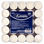 Свеча чайная " РСМ "100шт Классика, 37,5*14мм, время горения 3-4часа, термоплёнка