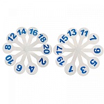 Грамматический веер " Пчелка " цифры до 20 облегченные, рисунок на каждой цифре, упаковка с европодвесом