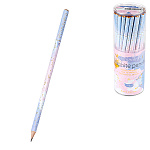 Карандаш ч/гр " Bruno Visconti " Primavera, НВ, трехгранный, деревянный, заточенный, пластиковый тубус