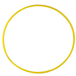 Обруч " Совтехстром " d=80см, желтый, облегченный, пластик