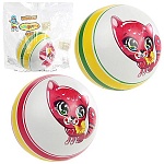 Мяч резиновый d=12,5см Ассорти, накачанный