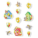 Гирлянда " Империя поздравлений " 949 8 Марта- Весенняя песня, длина 1,5м, на шнуре, без текста