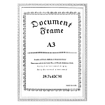 Фоторамка " KWELT " пластиковая 29,7*42см Серебро с рельефным узором, акриловое стекло 0,5мм, ширина багета - 16мм