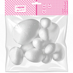 Заготовка пенопластовая " deVente " Эллипсы, в наборе: 8 шт 35*23мм, 4шт 50*33мм, 2шт 80*55мм, пакет, европодвес